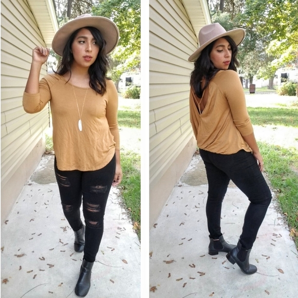 STAY GOLDEN MUSTARD TOP - Picture 12 of 16